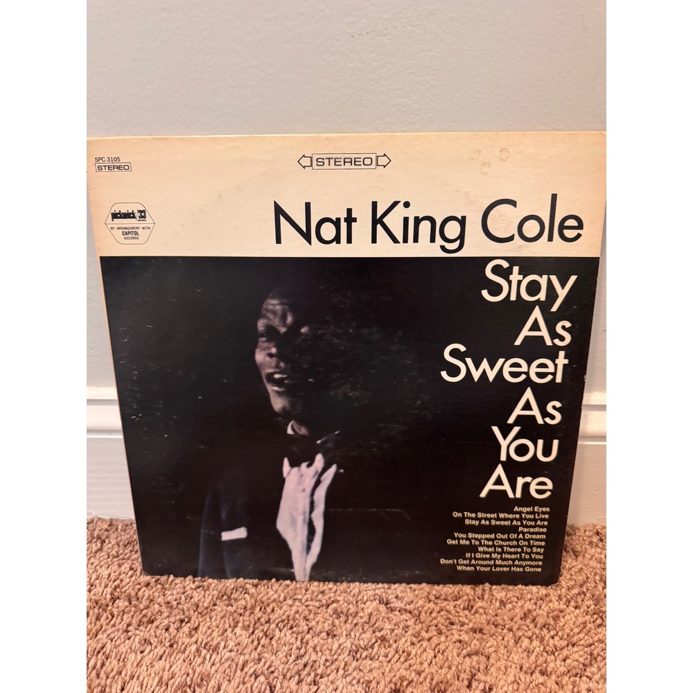 Nat King Cole Stay As Sweet As You Are LP Pickwick SPC-3105 Stereo Vinyl Record